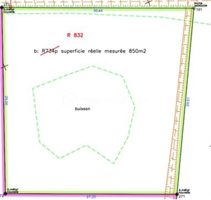 terrain à la vente -   36120  PRUNIERS, surface 850 m2 vente terrain - UBI472854161